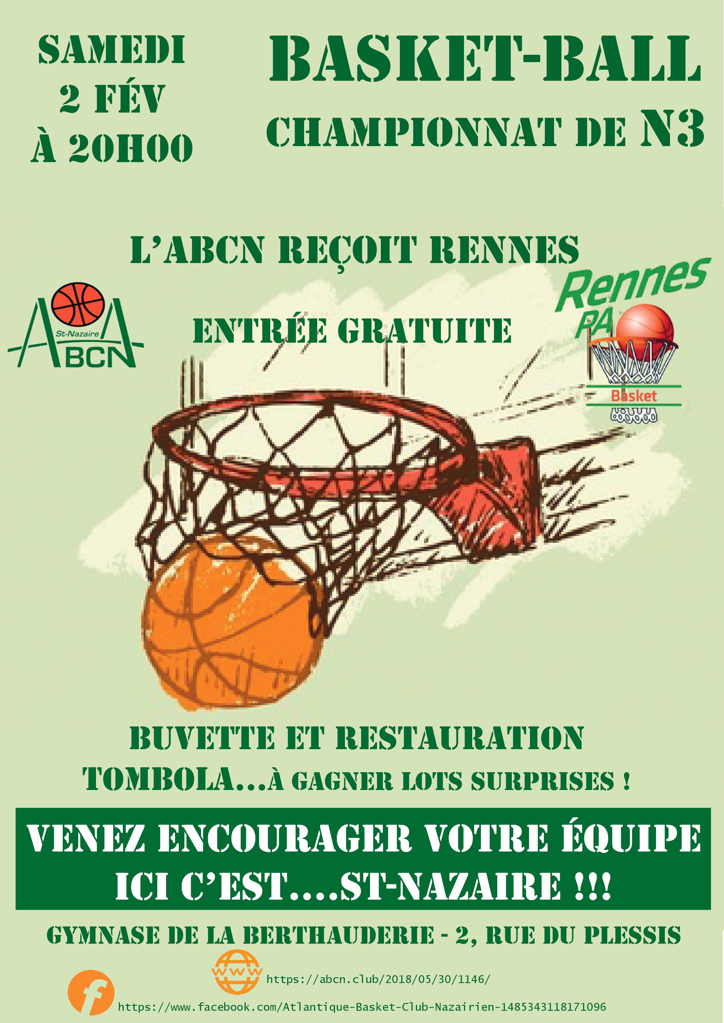 affiche match rennes