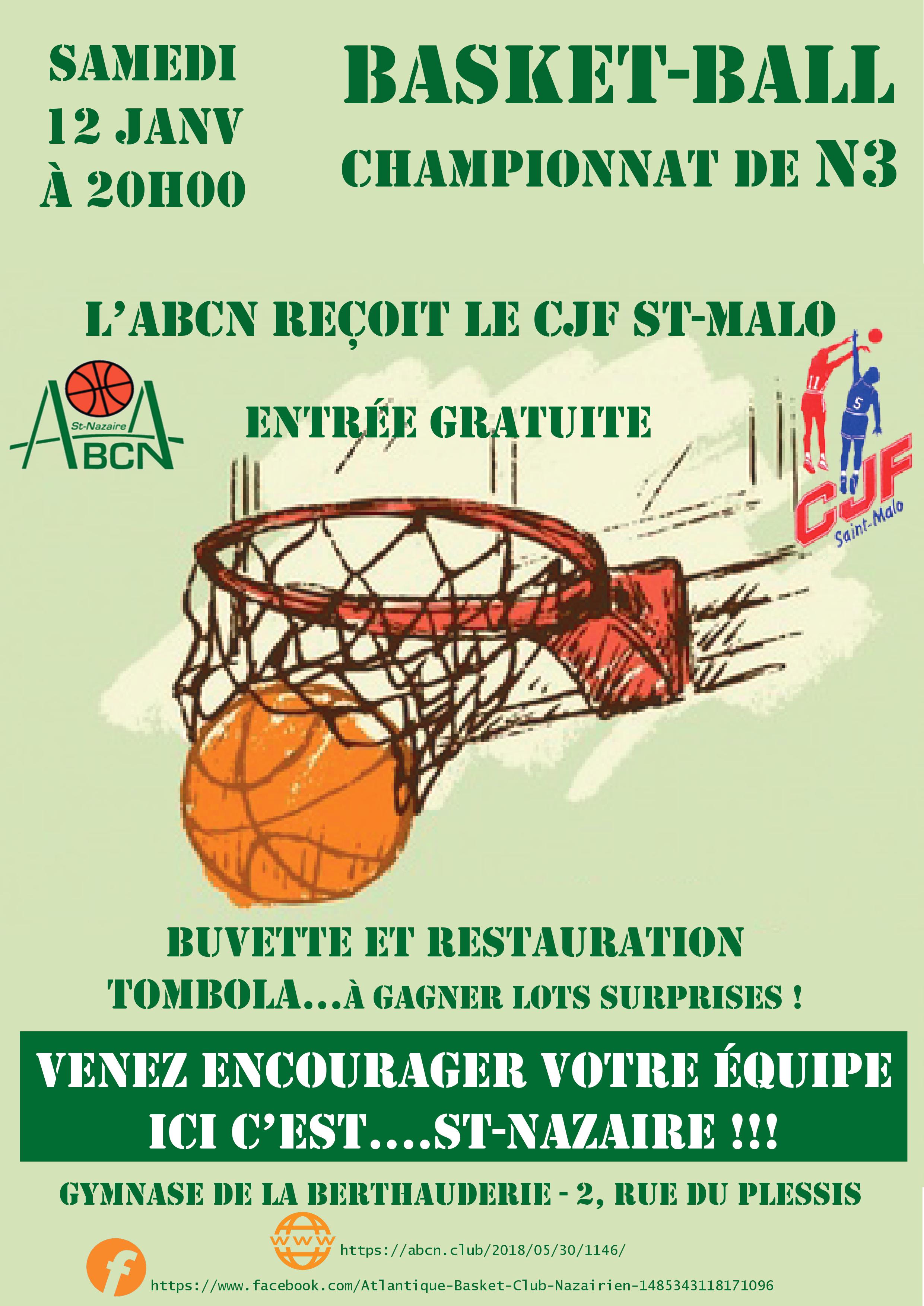 affiche match saint malo
