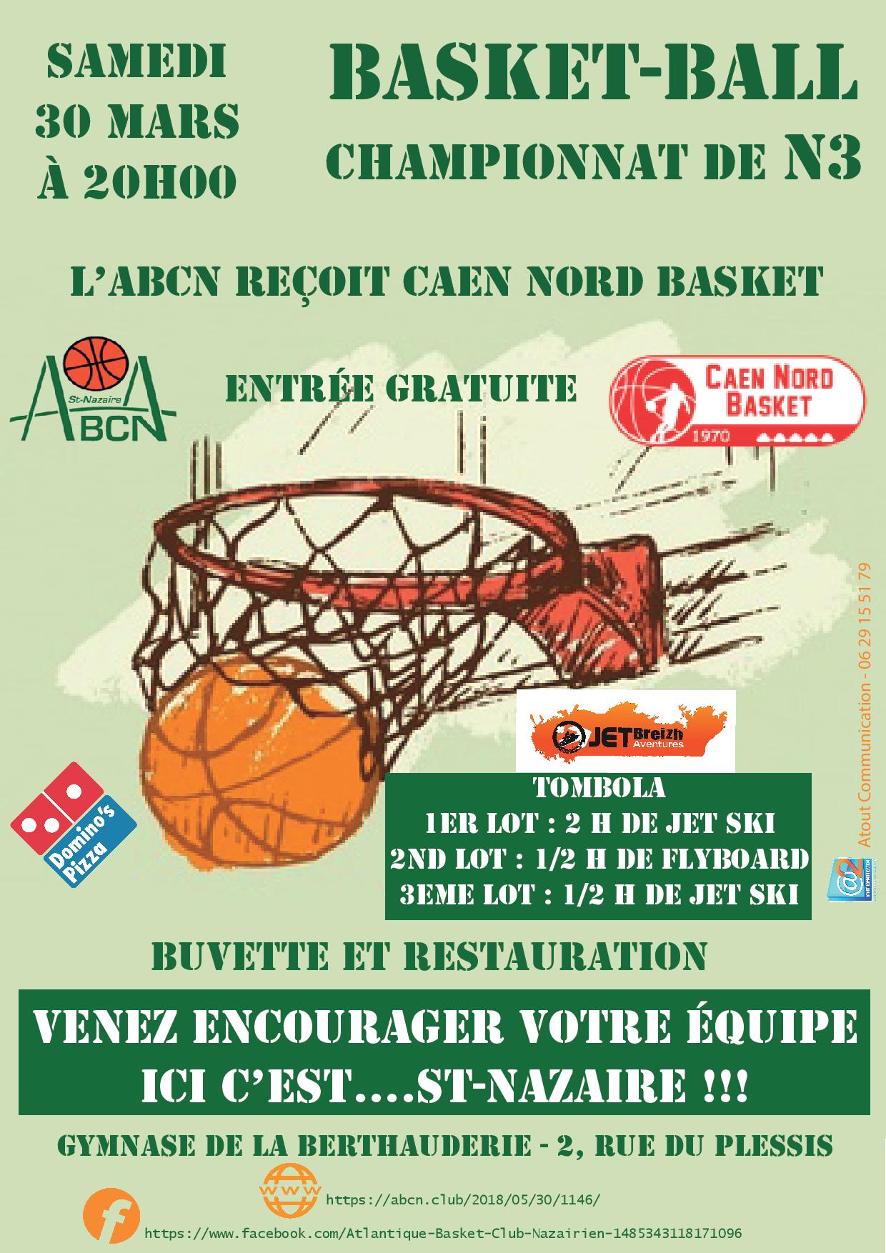 AFFICHE MATCH CAEN NORD