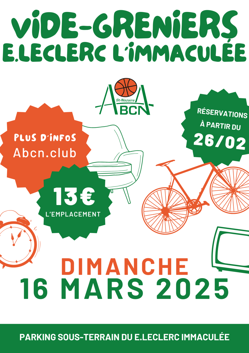 VIDE GRENIER 16/03🏀